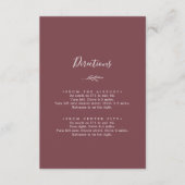 葉ミニマル板 | Burgundyのアクセス方法 エンクロージャーカード (正面)