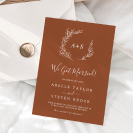 葉ミニマル板 | Terracottaの駆け落ち告知 案内状