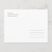 葉ミニマル樹緑の水の色は日付以外 案内ポストカード (裏面)