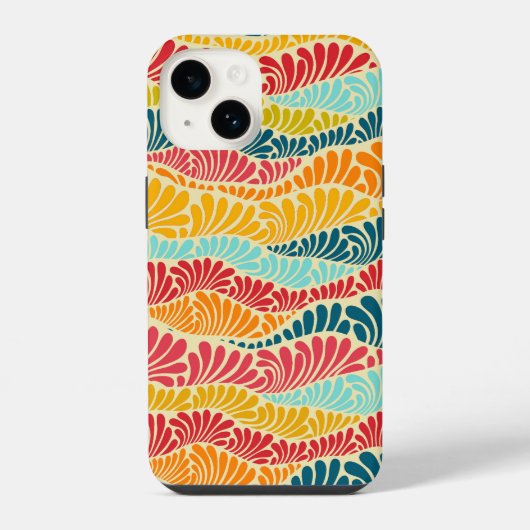 葉モザイク iPhoneケース (裏面)
