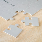 葉モダンのエレガントリース写真スクリプトファミリー ジグソーパズル (側面)