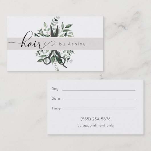 葉モダンサロンシアーズロゴアポイントメント 名刺 (正面/裏面)