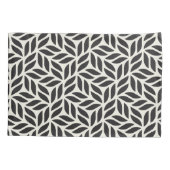 葉モダンスタイリッシュ模様 枕カバー (裏面-左)