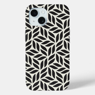葉モダンスタイリッシュ模様 iPhone 15ケース