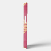 葉モダンピンクn金ゴールドブラシストローク名 Case-Mate iPhoneケース (裏面 / 右)