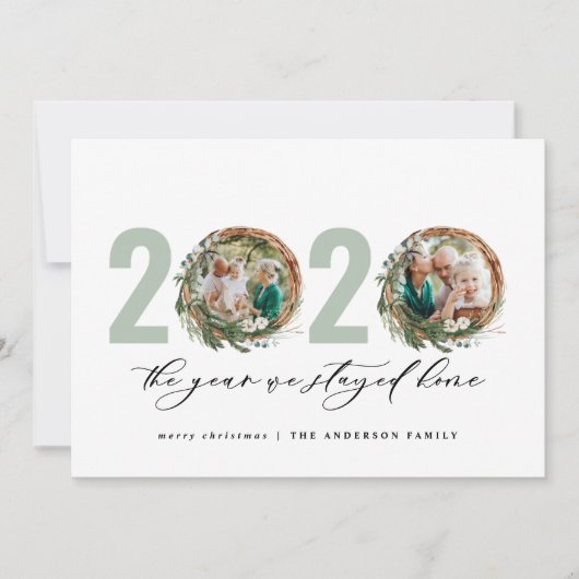 葉モダンリース2020は自宅に滞在 シーズンカード (正面)