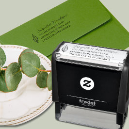 葉モダン板 セルフインキングスタンプ