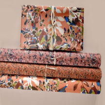 葉モダン果実の水色フローラオレンジ