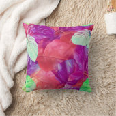 葉モダン状デザイン模様 クッション (ブランケット)