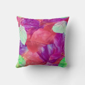 葉モダン状デザイン模様 クッション (裏面)