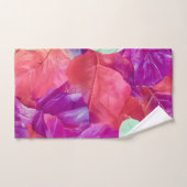 葉モダン状デザイン模様 バスタオルセット (ハンドタオル)