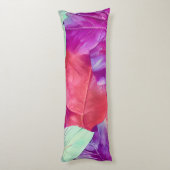 葉モダン状デザイン模様 ボディピロー (裏面 (縦))