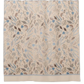 葉モダン状トレンディー シャワーカーテン (正面)