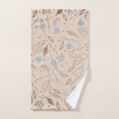 葉モダン状トレンディー バスタオルセット (ハンドタオル)