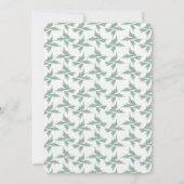 葉モノグラム 招待状 (裏面)