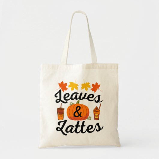 葉ラテ秋秋 トートバッグ (正面)