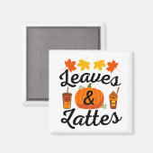葉ラテ秋秋 マグネット (正面/裏面)