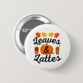 葉ラテ秋秋 缶バッジ (正面&裏面)