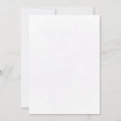 葉ラベ淡い色のンダスプラッシュ結婚ズ 招待状 (裏面)