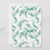 葉リースとベリーベビーシャワーブランチ 招待状 (裏面)