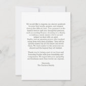 葉リースカスタムフォト葬儀悔やみや弔慰 (裏面)