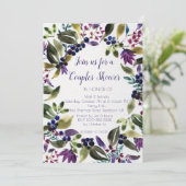 葉リースカップルのウェディングシャワー招待状 案内状 (スタンド正面)