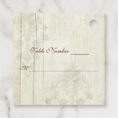 葉リースレッドビタースウィート秋ブライダルシャワー フェイバータグ (裏面)