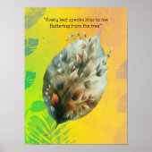 葉一つ話に花を咲かせる ポスター (正面)