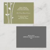 葉付きホワイトブランチ披露宴エンクロージャ エンクロージャーカード (正面/裏面)