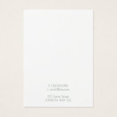 葉付き植物と金ゴールド縁どイヤリングディスプレイカード (裏面)