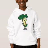 葉付き毛虫 (正面)