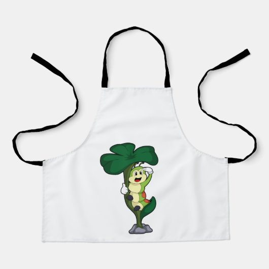 葉付き毛虫 エプロン (正面)