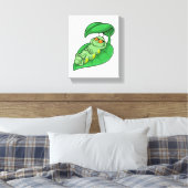 葉付き毛虫 キャンバスプリント (インサイチュ (寝室))