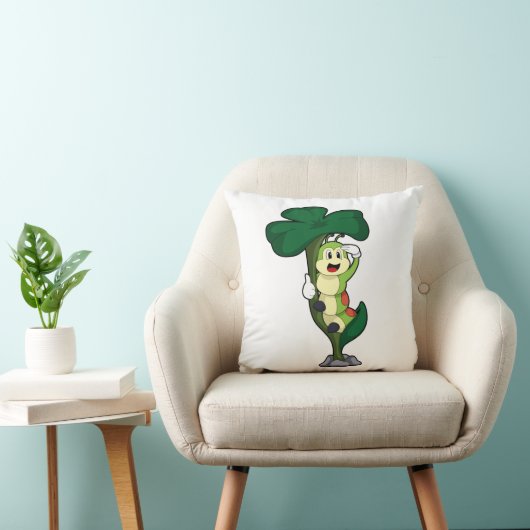 葉付き毛虫 クッション (椅子)
