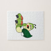 葉付き毛虫 ジグソーパズル (横)