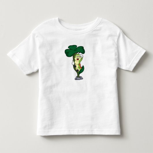 葉付き毛虫 トドラーTシャツ (正面)