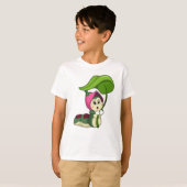 葉付き毛虫 Tシャツ (正面フル)