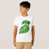 葉付き毛虫 Tシャツ (正面フル)