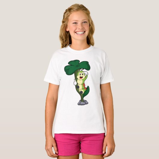 葉付き毛虫 Tシャツ (正面フル)