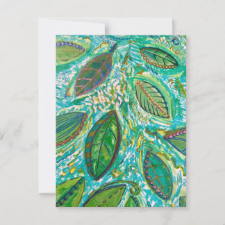 葉付き ポストカード