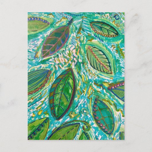 葉付き ポストカード (正面)