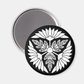 葉付菊車 マグネット (正面/裏面)