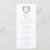 葉伝統的頂（弓あり） |モノグラム結婚ズ メニュー (正面/裏面)