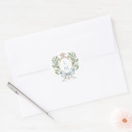 葉伝統的頂(弓あり) |モノグラム結婚ズ ラウンドシール