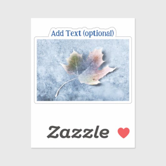 葉凍ってい板 シール (シート)