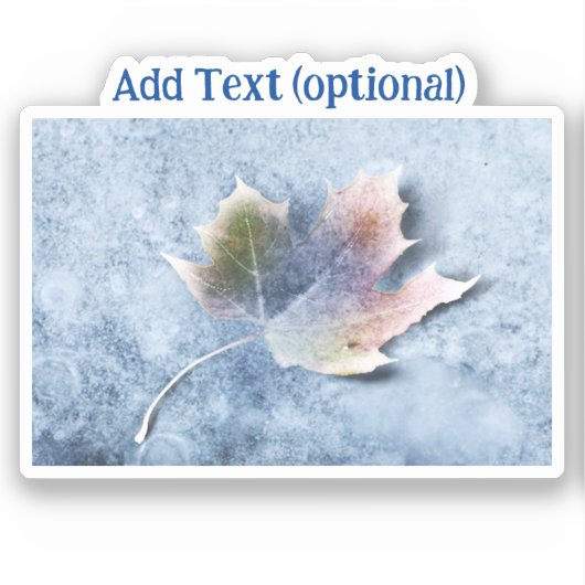 葉凍ってい板 シール (正面)