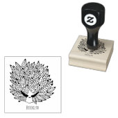 葉切り漫画イラストレーション ラバースタンプ (押印)