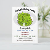 葉切り漫画イラストレーション 招待状 (スタンド正面)