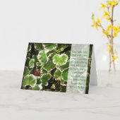 葉及びヘレン・ケラーの引用文 カード (黄色い花)