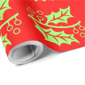 葉及びベルリー包装紙 ラッピングペーパー (ロールコーナー)